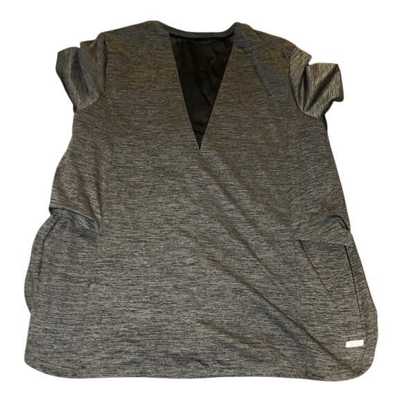 Danskin‎ Now Dri-More Athletic T-Shirt Size Large Mesh Back Lightweight Gray - Picture 2 of 7